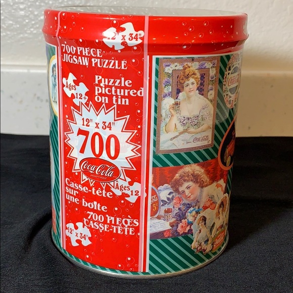 Vintage Coca Cola Collectible Puzzle & Tin Box - Picture 3 of 8